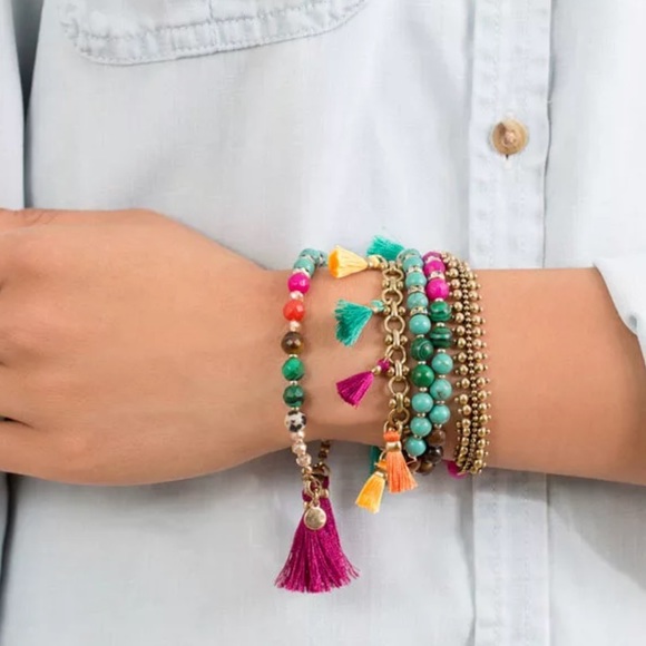 Convertible beaded Necklace/Bracelet - Picture 4 of 8